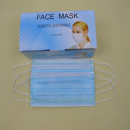 深圳藍色三層無紡布口罩